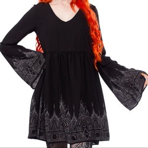 Killstar Duchess Mourning Dress NWT